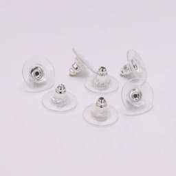 100pcs/lot Rubber Earring Backs Stopper Stainless Steel Earnuts Stud Earring Back For DIY Jewelry Making Findings Accessories