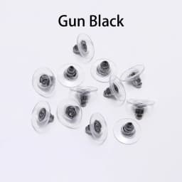 100pcs/lot Rubber Earring Backs Stopper Stainless Steel Earnuts Stud Earring Back For DIY Jewelry Making Findings Accessories