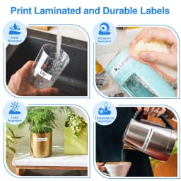 6/9/12/18/24mm TZ-White Label Lamination Ribbon TZE231 TZE241 TZE251 TZE221 Compatible for Brother Label Printer PT-H100 PTD600