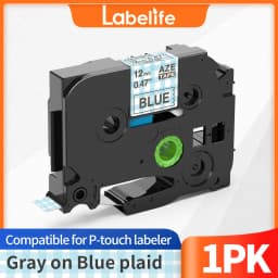 6/9/12/18/24mm TZ-White Label Lamination Ribbon TZE231 TZE241 TZE251 TZE221 Compatible for Brother Label Printer PT-H100 PTD600