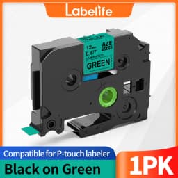6/9/12/18/24mm TZ-White Label Lamination Ribbon TZE231 TZE241 TZE251 TZE221 Compatible for Brother Label Printer PT-H100 PTD600
