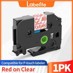 6/9/12/18/24mm TZ-White Label Lamination Ribbon TZE231 TZE241 TZE251 TZE221 Compatible for Brother Label Printer PT-H100 PTD600