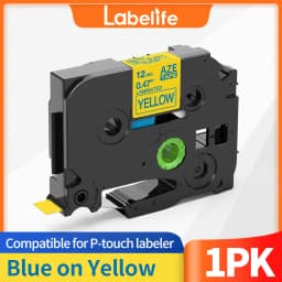 6/9/12/18/24mm TZ-White Label Lamination Ribbon TZE231 TZE241 TZE251 TZE221 Compatible for Brother Label Printer PT-H100 PTD600