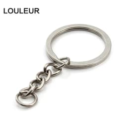 5-20pcs Gold Color Key Chain Key Ring Bronze Rhodium 28mm Long Round Split Keyrings Keychain For DIY Jewelry Making Wholesale