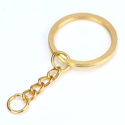 5-20pcs Gold Color Key Chain Key Ring Bronze Rhodium 28mm Long Round Split Keyrings Keychain For DIY Jewelry Making Wholesale