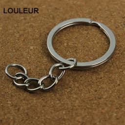 5-20pcs Gold Color Key Chain Key Ring Bronze Rhodium 28mm Long Round Split Keyrings Keychain For DIY Jewelry Making Wholesale