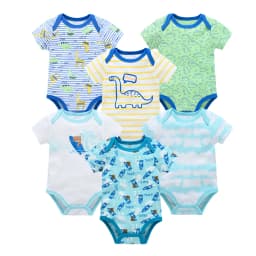 Kavkas Baby Girls Bodysuits 6/3 pcs/lot Summer Cotton Baby Clothes Short Sleeve Newborn body bebe 0-3 months Infant Clothing
