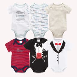 Kavkas Baby Girls Bodysuits 6/3 pcs/lot Summer Cotton Baby Clothes Short Sleeve Newborn body bebe 0-3 months Infant Clothing