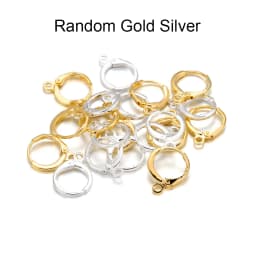 20pcs/lot 14x12mm Gold  France Lever Earring Hooks Wire Settings Base Earrings Hoops For Jewelry Making Finding Supplies