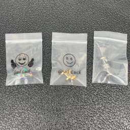 100pcs/pack 4*6cm 5/8mm Smile Pictures OPP Ziplock Bag ZIP Bag Plastic Sealed Bags Waterproof Jewelry Packing Display