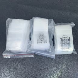 100pcs/pack 4*6cm 5/8mm Smile Pictures OPP Ziplock Bag ZIP Bag Plastic Sealed Bags Waterproof Jewelry Packing Display