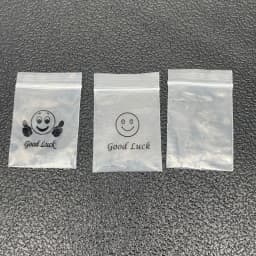 100pcs/pack 4*6cm 5/8mm Smile Pictures OPP Ziplock Bag ZIP Bag Plastic Sealed Bags Waterproof Jewelry Packing Display