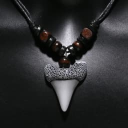 1PC Hawaii Surfer Jewelry Handmade Imitation Shark Teeth Pendant New Zealand Maori Tribal bone Choker WoMen's Men's Necklace