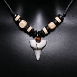 1PC Hawaii Surfer Jewelry Handmade Imitation Shark Teeth Pendant New Zealand Maori Tribal bone Choker WoMen's Men's Necklace
