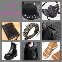 All Kinds of Silver Spikes Rivets For Leather Punk Studs and Spikes For Clothes Thorns Patch Tachas Para Ropa Remaches