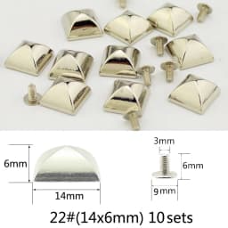 All Kinds of Silver Spikes Rivets For Leather Punk Studs and Spikes For Clothes Thorns Patch Tachas Para Ropa Remaches
