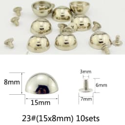 All Kinds of Silver Spikes Rivets For Leather Punk Studs and Spikes For Clothes Thorns Patch Tachas Para Ropa Remaches