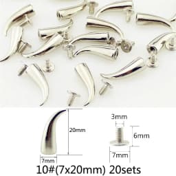 All Kinds of Silver Spikes Rivets For Leather Punk Studs and Spikes For Clothes Thorns Patch Tachas Para Ropa Remaches