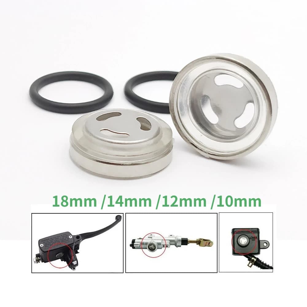 18mm/14mm/12mm/10mm Master Brake Cylinder Reservoir Sight Glass Motorcycle Dirt Bike Gasket