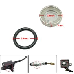 18mm/14mm/12mm/10mm Master Brake Cylinder Reservoir Sight Glass Motorcycle Dirt Bike Gasket