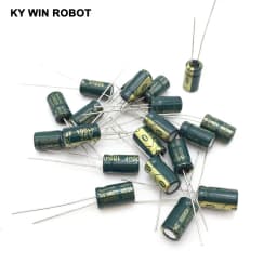 20pcs/lot 25V 100UF 6x12mm High Frequency Low Impedance Aluminum Electrolytic Capacitor 100uf 25v