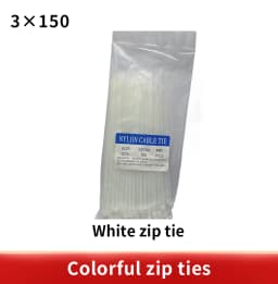 100/Lot 3*150mm Zip Ties Width 2.5mm Colorful Factory Standard Self-locking Plastic Cable Ties 3x150