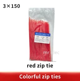 100/Lot 3*150mm Zip Ties Width 2.5mm Colorful Factory Standard Self-locking Plastic Cable Ties 3x150