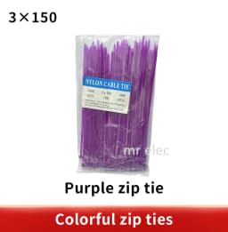 100/Lot 3*150mm Zip Ties Width 2.5mm Colorful Factory Standard Self-locking Plastic Cable Ties 3x150