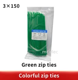 100/Lot 3*150mm Zip Ties Width 2.5mm Colorful Factory Standard Self-locking Plastic Cable Ties 3x150