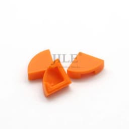 200pcs Moc Tile Round 1x1 Quarter 25269 DIY Creative Enlighten Building Blocks Bricks Sets Compatible with Assembly Particles