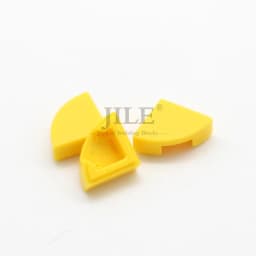 200pcs Moc Tile Round 1x1 Quarter 25269 DIY Creative Enlighten Building Blocks Bricks Sets Compatible with Assembly Particles