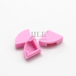 200pcs Moc Tile Round 1x1 Quarter 25269 DIY Creative Enlighten Building Blocks Bricks Sets Compatible with Assembly Particles