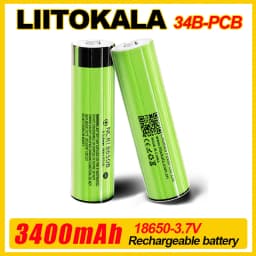 1-30pcs LiitoKala 34B-PCB NCR18650B 3.7v 18650 3500mah Lithium Rechargeable Battery Flashlight Batteries