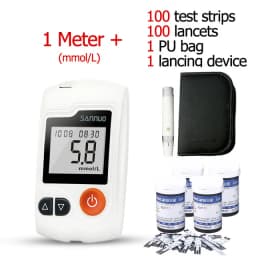 Sinocare GA-3 Glucometer Diabetes Blood Glucose Meter & Test Strips &Lancets Glm Medical Blood Sugar Meter Diabetes Tester