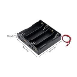 Hot Sell 18650 Power Bank Cases 1X 2X 3X 4X 18650 Battery Holder Storage Box Case 1 2 3 4 Slot Battery Container With Wire Lead