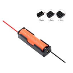 Hot Sell 18650 Power Bank Cases 1X 2X 3X 4X 18650 Battery Holder Storage Box Case 1 2 3 4 Slot Battery Container With Wire Lead