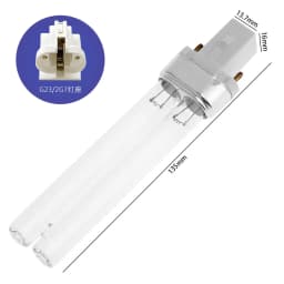 2pcs UV-9W 5W 7W 11W Ultraviolet Lamp UVC 254nm Water Air Disinfection Purification Sterilizer 9W H-Shape Tube for Germicidal