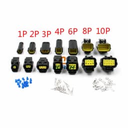Free Shipping 1 Set 1/2/3/4/6/8/10/12 Pin Way Waterproof Wire Connector Plug Car Auto Sealed Electrical Set Car Truck Connectors