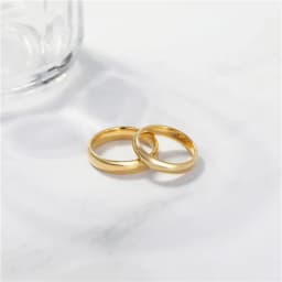 Tigrade Gold Color Tungsten Ring Couple Men Women Classic Wedding Engagement Band 2/4/6/8mm Special Write Engraving Name/Logo