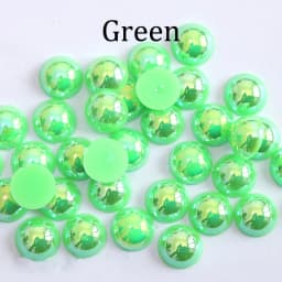 2/3/4/5/6/8/10/12/14 mm AB Color Imitation Pearls Craft Half Round Flatback Beads for Jewelry Making Nail DIY Decoration