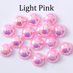 2/3/4/5/6/8/10/12/14 mm AB Color Imitation Pearls Craft Half Round Flatback Beads for Jewelry Making Nail DIY Decoration