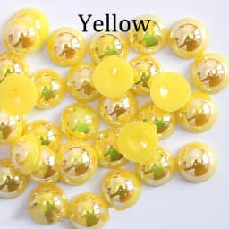 2/3/4/5/6/8/10/12/14 mm AB Color Imitation Pearls Craft Half Round Flatback Beads for Jewelry Making Nail DIY Decoration