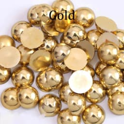 2/3/4/5/6/8/10/12/14 mm AB Color Imitation Pearls Craft Half Round Flatback Beads for Jewelry Making Nail DIY Decoration