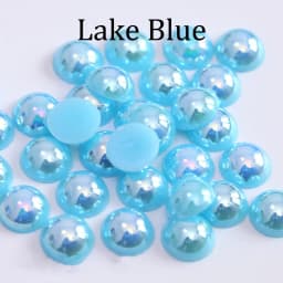 2/3/4/5/6/8/10/12/14 mm AB Color Imitation Pearls Craft Half Round Flatback Beads for Jewelry Making Nail DIY Decoration