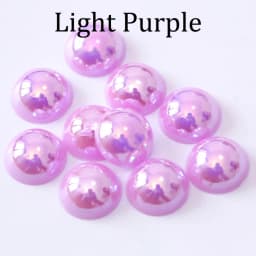 2/3/4/5/6/8/10/12/14 mm AB Color Imitation Pearls Craft Half Round Flatback Beads for Jewelry Making Nail DIY Decoration