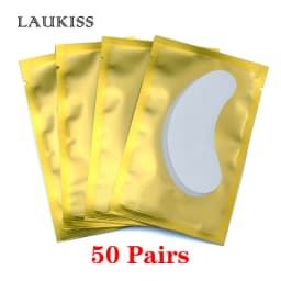25/50/100Pairs Eye Patches Under Eyelash Pads for Building Paper Patches Lint Free Stickers for False Eyelashes LAUKISS