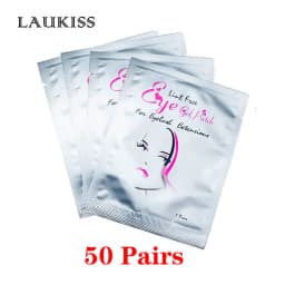 25/50/100Pairs Eye Patches Under Eyelash Pads for Building Paper Patches Lint Free Stickers for False Eyelashes LAUKISS