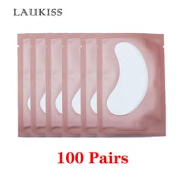 25/50/100Pairs Eye Patches Under Eyelash Pads for Building Paper Patches Lint Free Stickers for False Eyelashes LAUKISS
