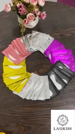 25/50/100Pairs Eye Patches Under Eyelash Pads for Building Paper Patches Lint Free Stickers for False Eyelashes LAUKISS