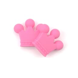 LOFCA 10pcs/lot Silicone Crown Beads BPA Free Silicon Teething Beads Baby Chew Teething Necklace DIY Pacifier Clips Accessory